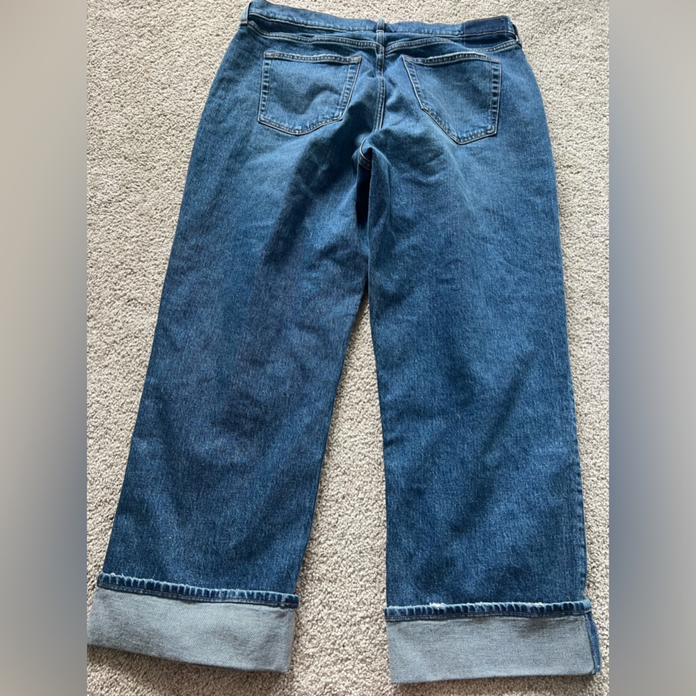 Abercrombie & Fitch Blue Wide Leg Jeans - Picture 6 of 6